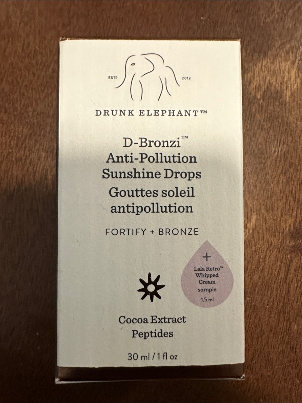 Drunk Elephant D-Bronzi Anti-Pollution Drops – Bronze & White Packaging